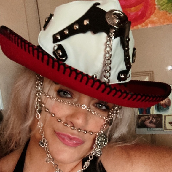 Custom Red Goth Hat main image 10